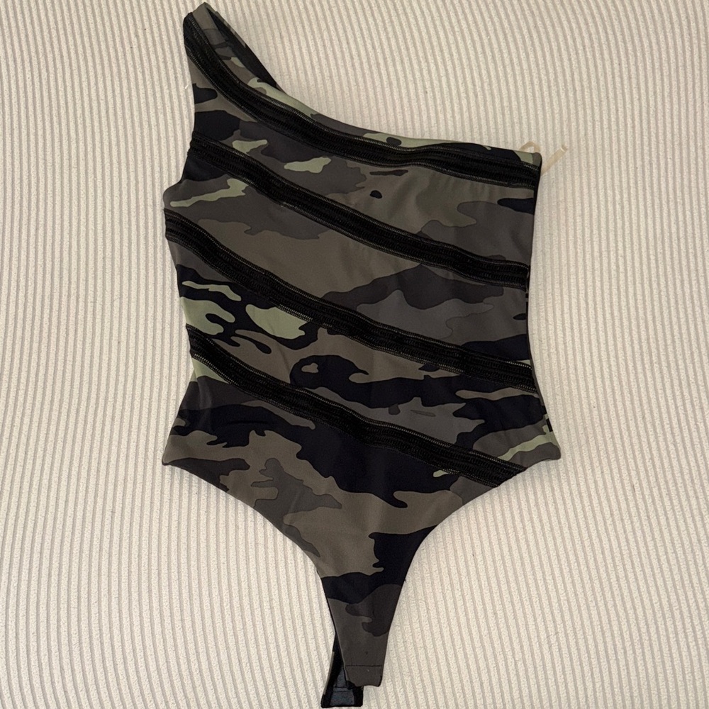 Victoria Secrets Sport Camo One Shoulder One Piece